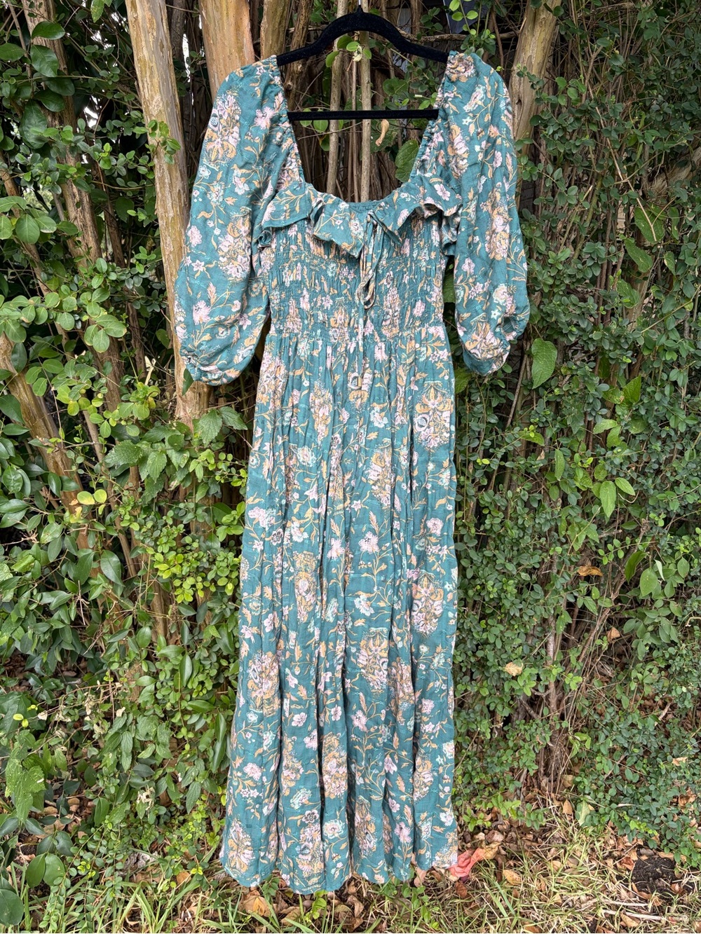 Free people Green Floral Oasis Dress